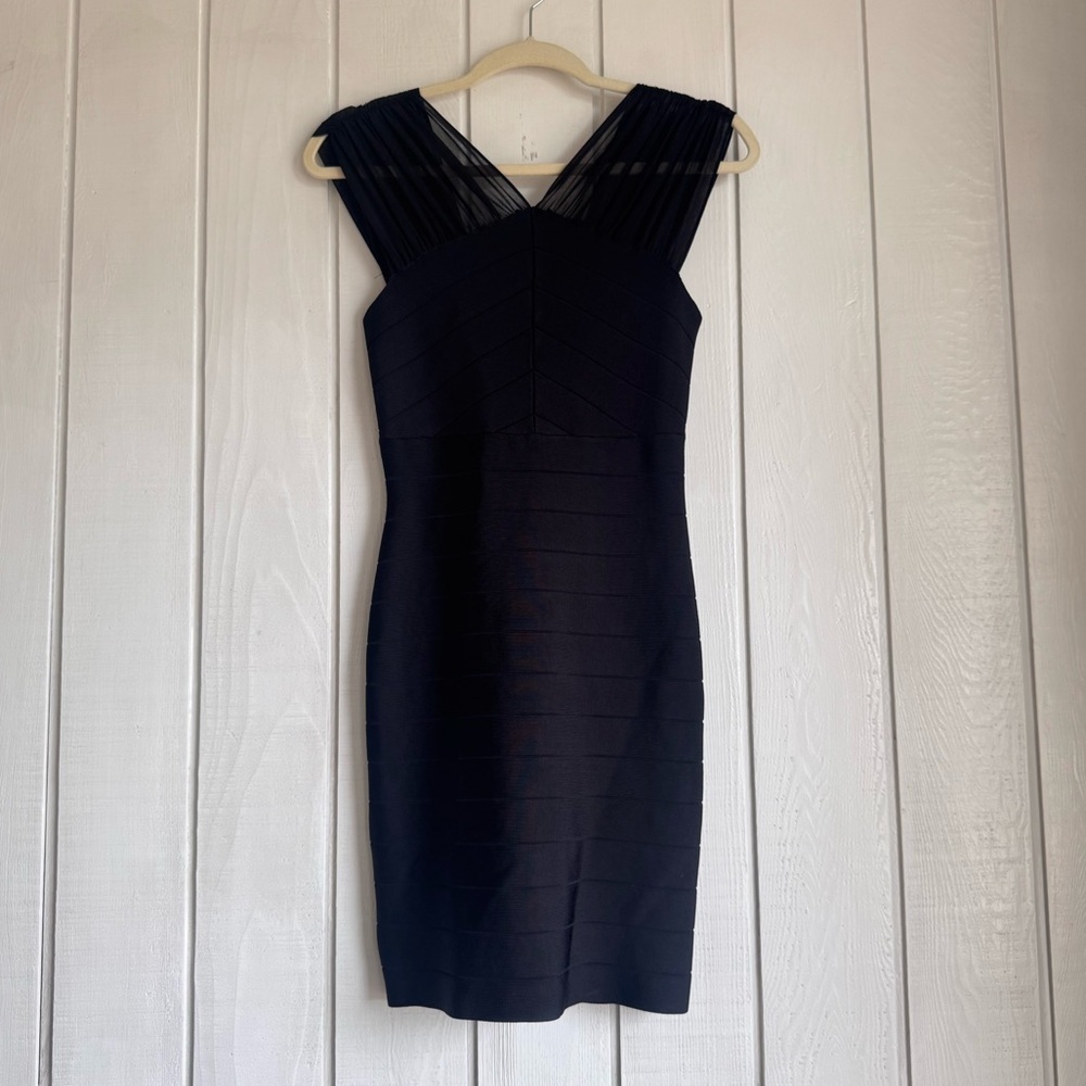 Bebe Black Bodycon Mini Dress